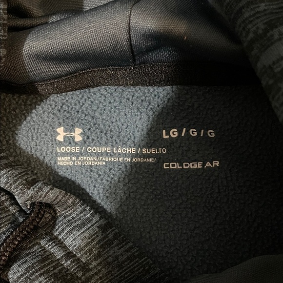 Under Armour Blue and Black Hoodie mens size large - Picture 4 of 5